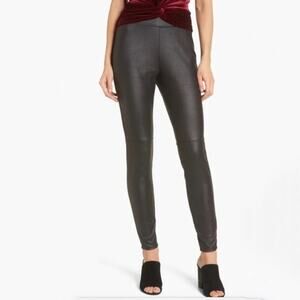 Trouve Black Mid Rise Leggings Sz S